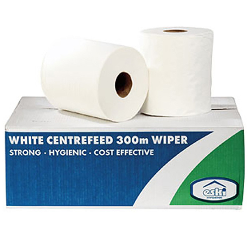 Photograph of Pull Wipe Centrefeed 2-Ply 6 x 150m White