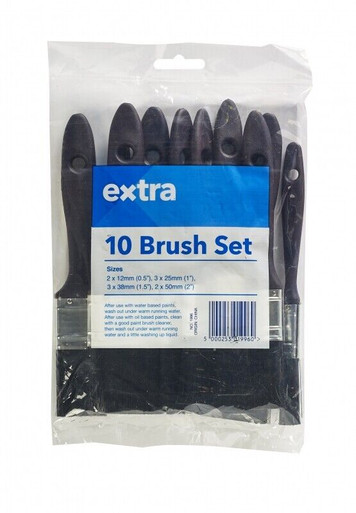 EXTRA 5 Brush Pack (0.5" 1" 1.5" 2 X 2")- NETT 1995
