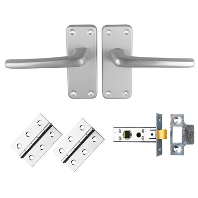 Sintra Ultimate Door Handle and Latch Pack Satin Nickel