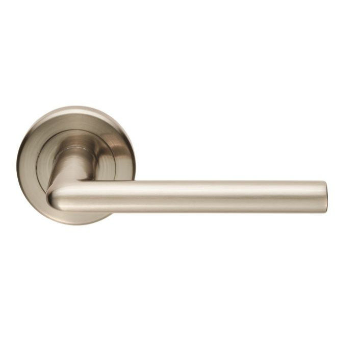 Photograph of Serozzetta Dieci Lever on Rose Satin Nickel