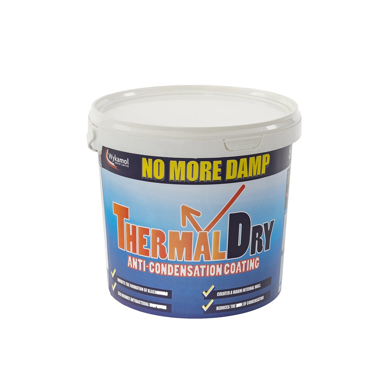 Photograph of WYKAMOL NMD THERMALDRY ANTI CONDENSATION COATING WHITE 5LTR