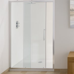 Semi-framed sliding door