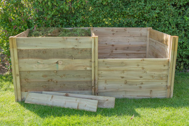 Forest Garden Natural Timber Slot Down Compost Bin Extension Kit 1026 x 956 x 1197mm FSC