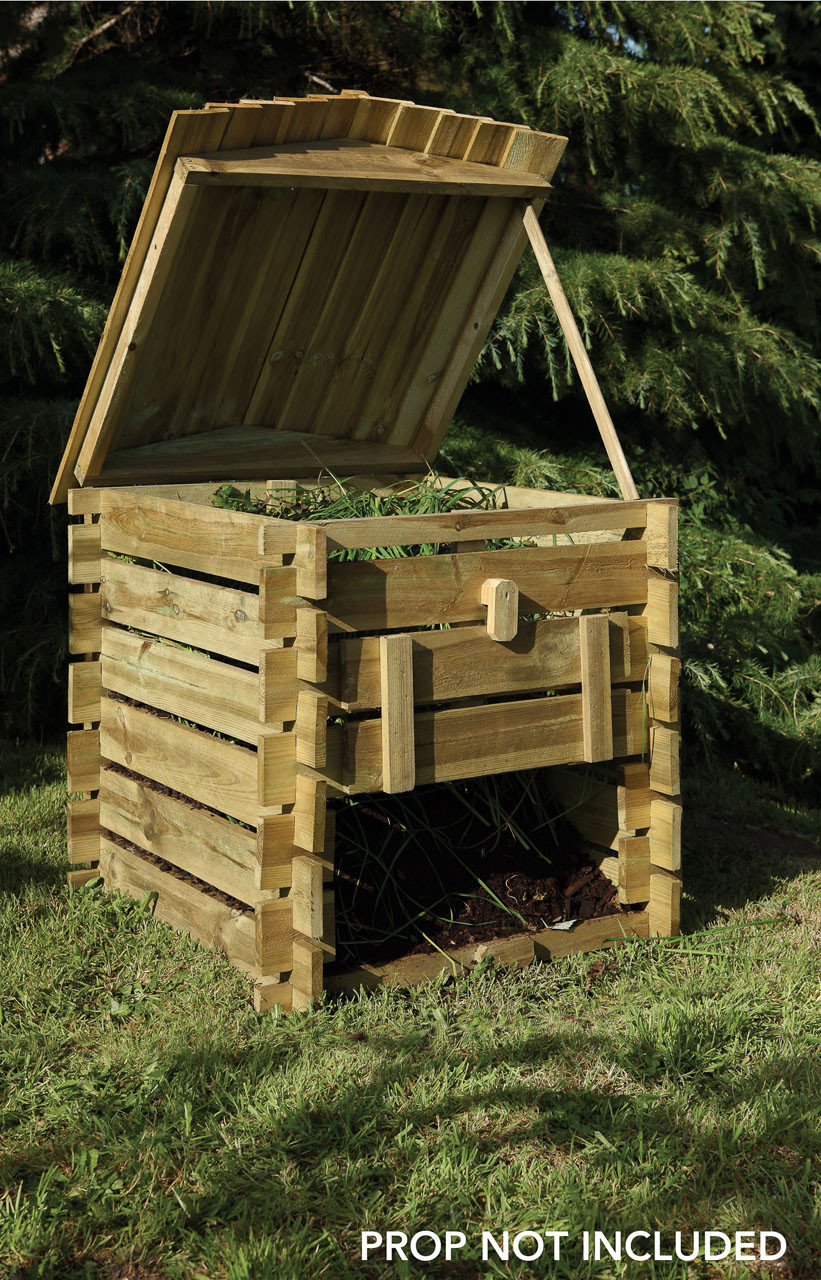 Photograph of Forest Garden Natural Timber Beehive Compost Bin 753 x 740 x 855mm FSC