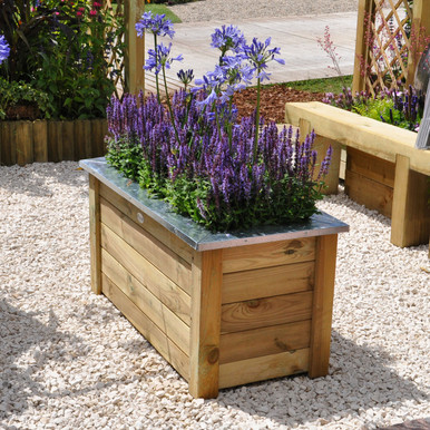 Further photograph of Forest Garden Cambridge Planter 90mm x 960mm x 480mm