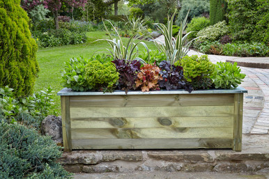 Further photograph of Forest Garden Cambridge Planter 140mm x 460mm x 1460mm