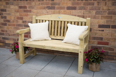 Further photograph of Forest Garden Harvington 4ft Bench 150mm x 1420mm x 770mm