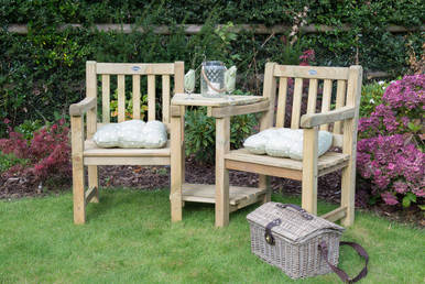 Forest Garden Harvington Love Seat 390mm x 950mm x 620mm