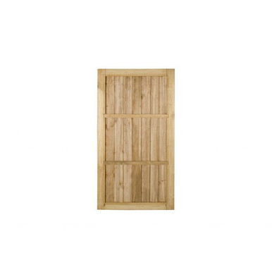 Further photograph of Forest Garden Pressure Treated Featheredge Gate 6ft (1800mm)