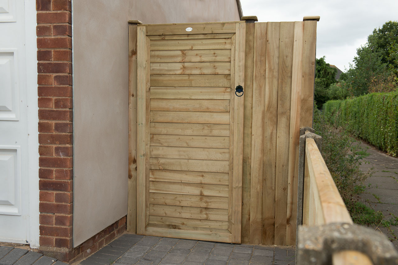 Photograph of Forest Garden Pressure Treated Square Lap Gate 6ft (1830mm)