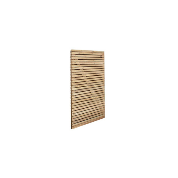 Photograph of Forest Garden Double Slatted Gate 6ft (1830mm)