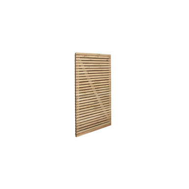 Forest Garden Double Slatted Gate 6ft (1830mm)