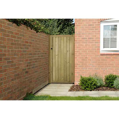 Further photograph of Forest Garden Vertical Tongue & Groove Gate 6ft (1830mm)