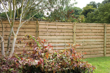 Forest Garden 1.8m x 1.5m Pressure Treated Decorative Europa Plain Fence Panel - Pack of 5 product image