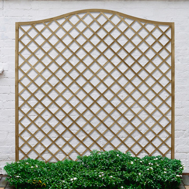 Forest Garden 1800mm x 1800mm (6 x 6) Pressure Treated Decorative Europa Hamburg Garden Screen - Pack of 4 product image