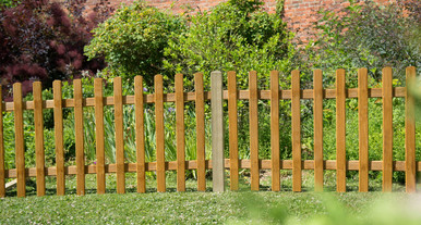 Forest Garden 6ft x 3ft (1.83m x 0.9m) Pale Picket Fence Panel - Pack of 5 product image