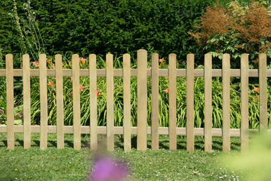 Forest Garden 6ft x 3ft (1.83m x 0.9m) Pressure Treated Ultima Pale Picket Fence Panel - Pack of 3 product image