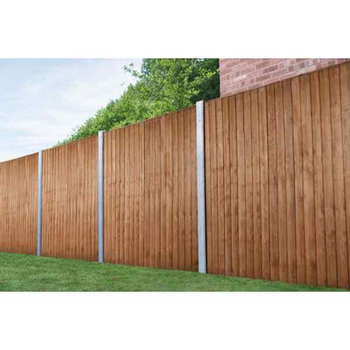 Further photograph of Forest Garden 6ft x 6ft (1.83m x 1.85m) Vertical Board Fence Panel - Pack of 4