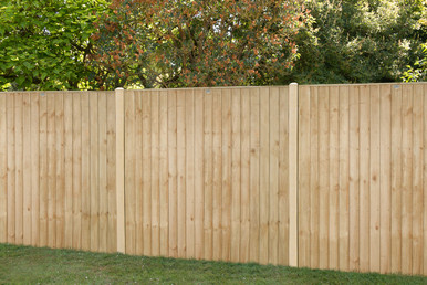 Forest Garden 6ft x 5ft (1.83m x 1.54m) Pressure Treated Vertical Board Fence Panel - Pack of 4 product image