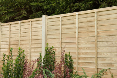 Forest Garden 6ft x 5'6ft (1.83m x 1.68m) Pressure Treated Superlap Fence Panel - Pack of 3 product image