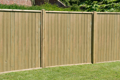 Forest Garden 6ft (1.83m x 1.83m) Pressure Treated Vertical Tongue and Groove Fence Panel - Pack of 3 product image