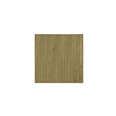 Forest Garden 6ft (1.83m x 1.83m) Pressure Treated Vertical Tongue and Groove Fence Panel - Pack of 4 product image