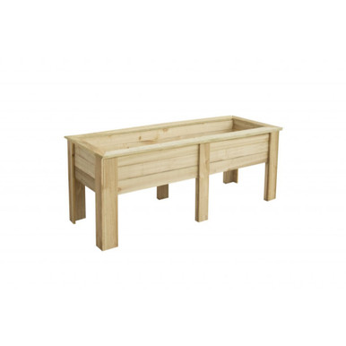 Further photograph of Forest Garden Kitchen Garden Planter, Natural Timber, 70 x 180 x 70cm, 50.2kg