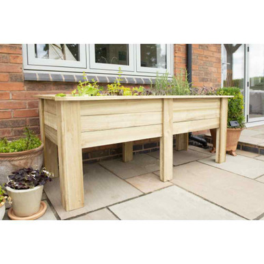 Further photograph of Forest Garden Large Kitchen Garden Planter 200mm x 1690mm x 780mm