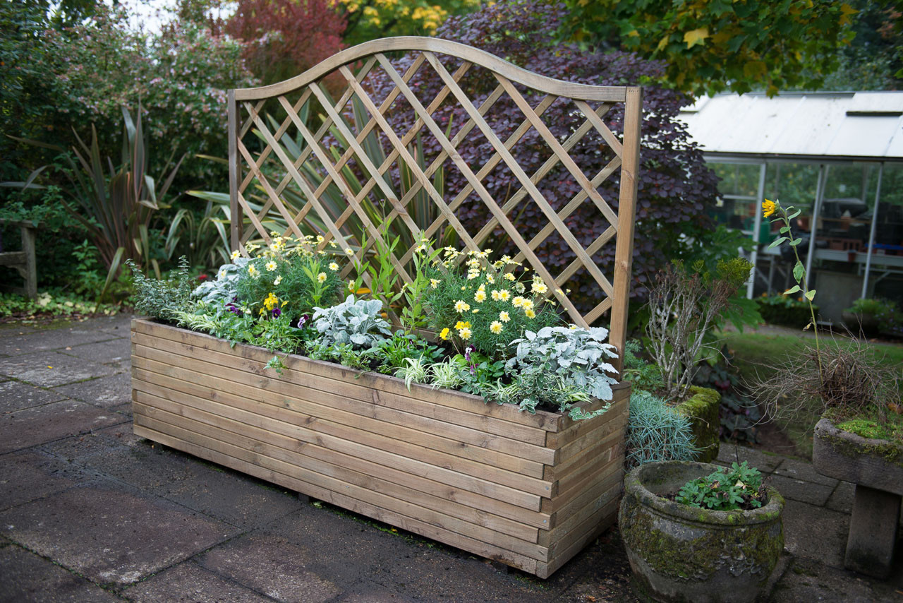 Photograph of Forest Garden Venice Planter 1400mm x 500mm x 1800mm