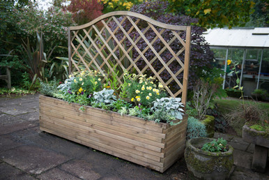 Further photograph of Forest Garden Venice Planter 1400mm x 500mm x 1800mm