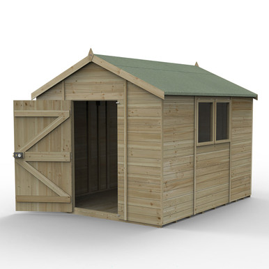 Forest Garden Timberdale 10ft x 8ft Apex Shed (Installed) product image