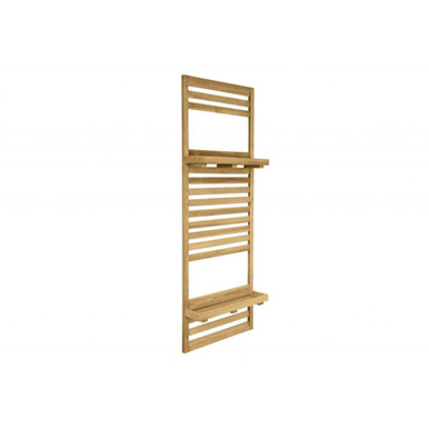 Further photograph of Forest Garden Slatted Wall Planter with 2 Shelf 76mm x 1800mm x 600mm