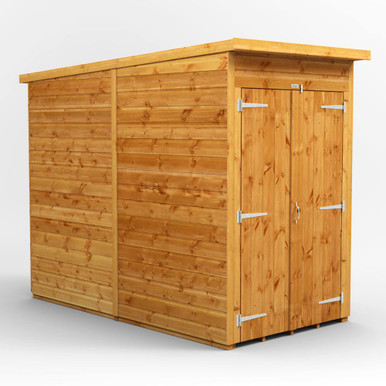 4x8 Power Double Door Pent Shiplap Dip Treated Windowless Shed product image