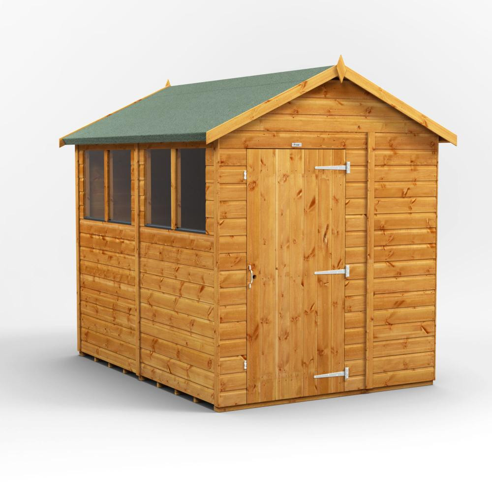 Photograph of 8x6 Power Apex Shiplap Dip Treated Shed