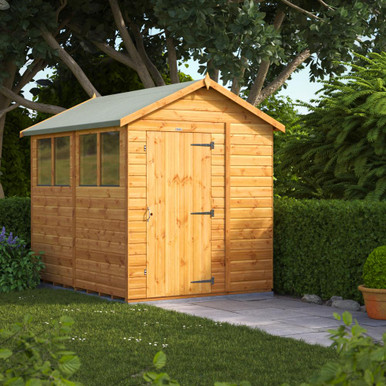 Further photograph of 8x6 Power Apex Shiplap Dip Treated Shed