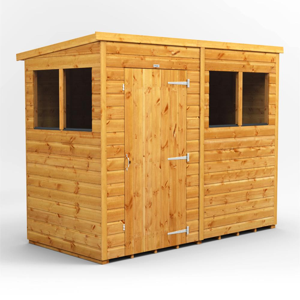 Photograph of 8x4 Power Pent Shiplap Dip Treated Shed