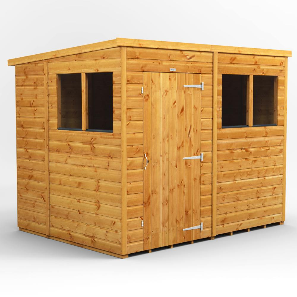 Photograph of 8x6 Power Pent Shiplap Dip Treated Shed