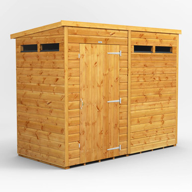 8x4 Power Pent Shiplap Dip Treated Security Shed