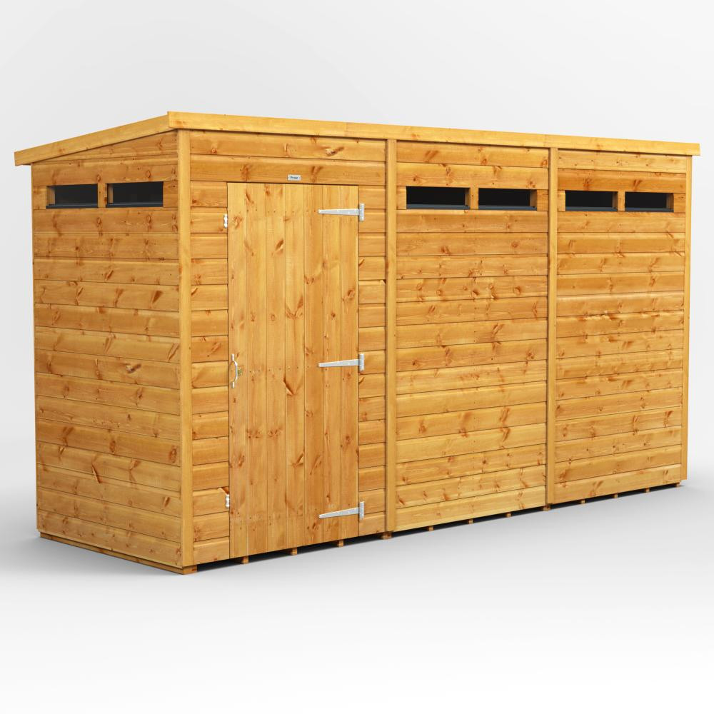 Photograph of 12x4 Power Pent Shiplap Dip Treated Security Shed