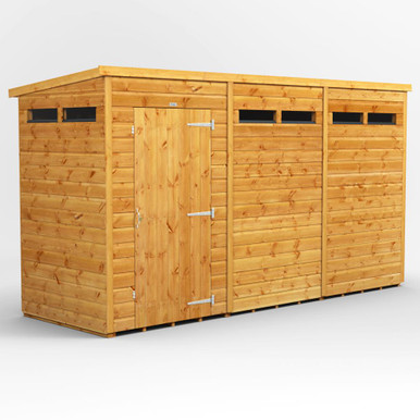 12x4 Power Pent Shiplap Dip Treated Security Shed