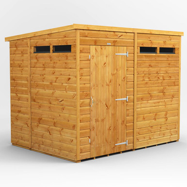 8x6 Power Pent Shiplap Dip Treated Security Shed