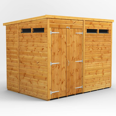 8x6 Power Double Door Pent Shiplap Dip Treated Security Shed product image