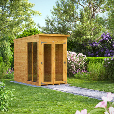 Further photograph of 4x8 Power Pent Shiplap Dip Treated Summerhouse