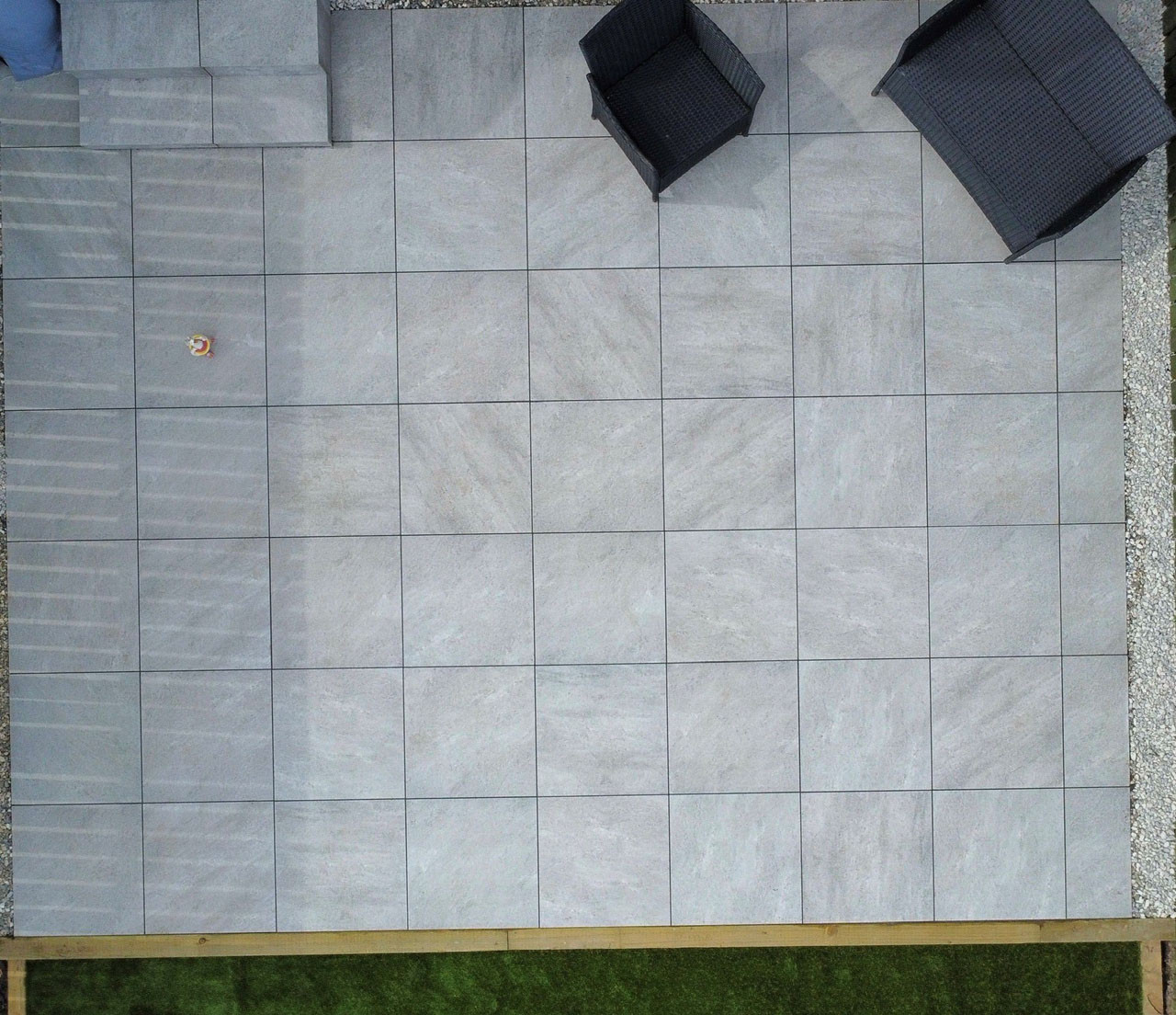 Photograph of Serenity Porcelain Paving Grey 600mm x 600mm x 20mm