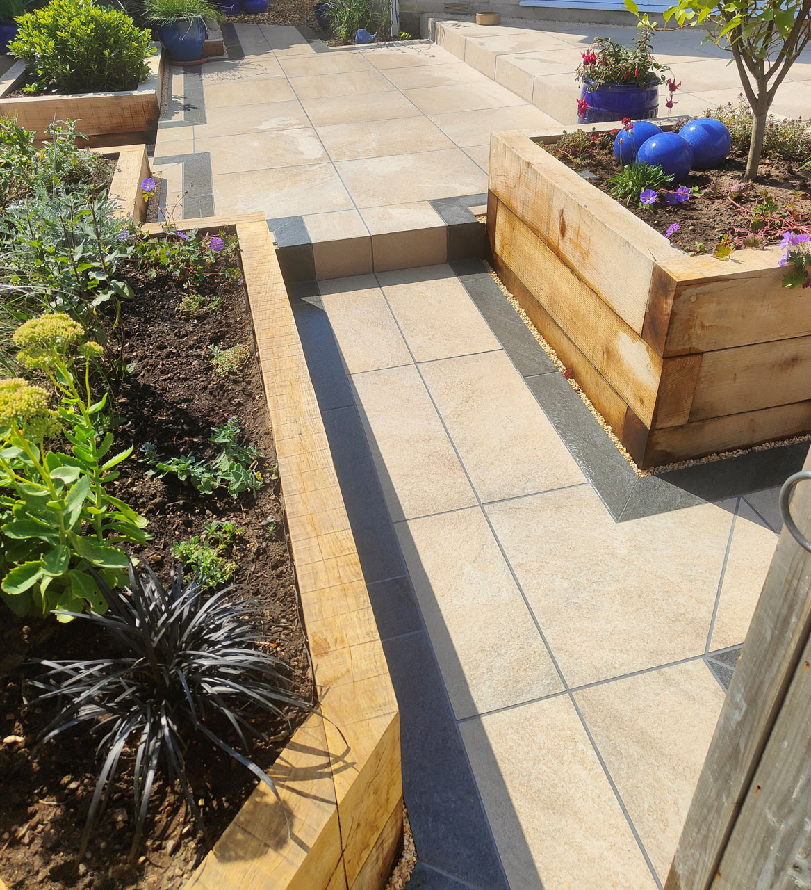 Photograph of Serenity Porcelain Paving Cream 600mm x 600mm x 20mm