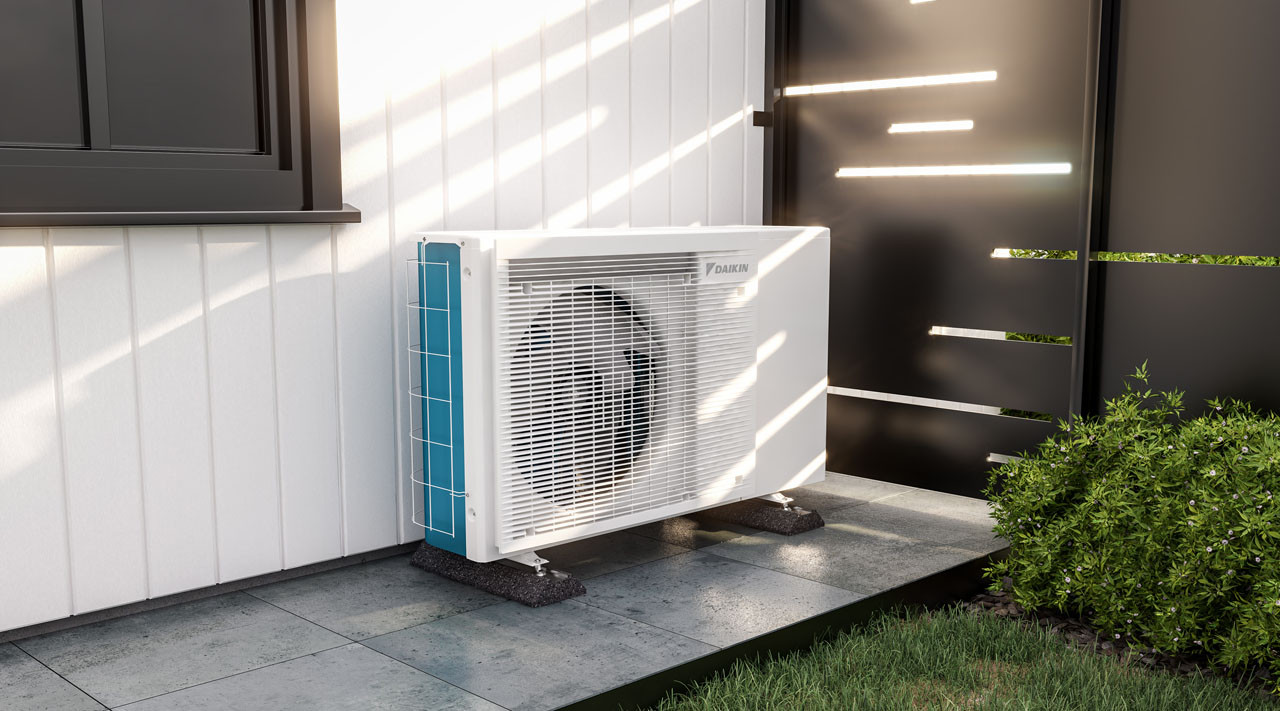 Photograph of Daikin EDLA06EV3 6kW Low Temp Monobloc Air Source Heat Pump R32 unit