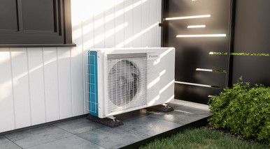 Further photograph of Daikin EDLA08EV3 8kW Monobloc Air Source Heat Pump R32 unit