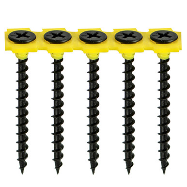 Collated Drywall Timber Stud Plasterboard Screws PH Bugle Coarse Thread Black 3.5mm x 35mm (Box of 1000)