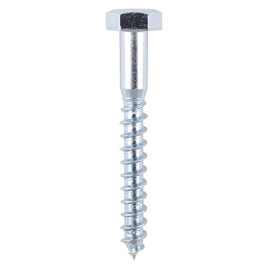 Coach Screws  Hex Zinc M10 x 130mm