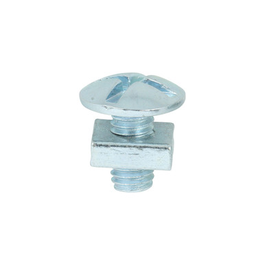 Roofing Bolts with Square Nuts Zinc M6 x 12mm